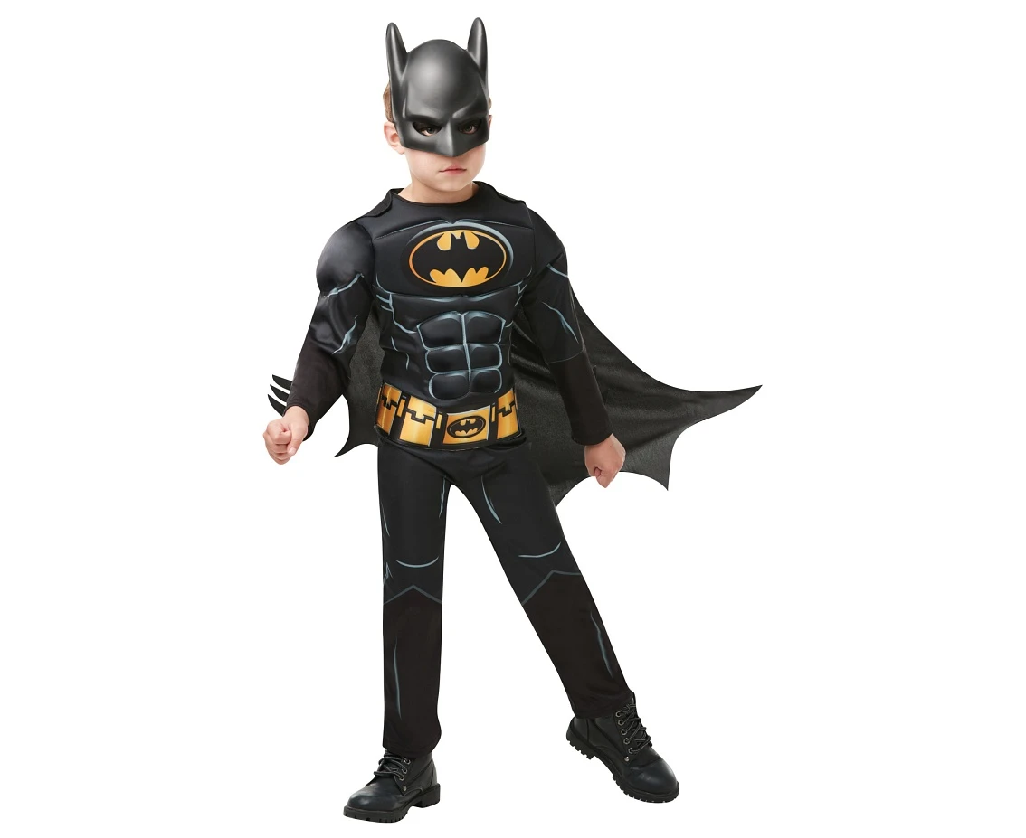 Role-play set for kids Batman (padded jumpsuit with half belt, cape, mask), size 7-8 years